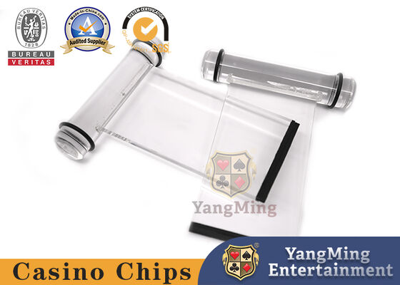 เงินสดอะคริลิกทิ้งลูกนกตารางการพนันอุปกรณ์เสริมกล่องโลหะลูกนก