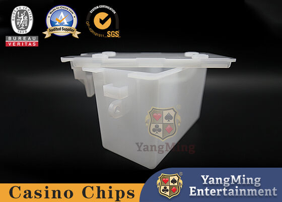 กล่องของขวัญอะคริลิคเคลือบเต็มด้านคาสิโน 8 สำรับไพ่ทิ้งผู้ถือ