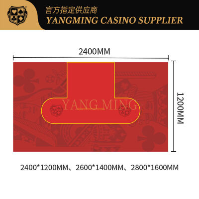 ผ้าปูคาสิโนกันน้ําสําหรับเกมโป๊กเกอร์เท็กซัสโฮลเดม