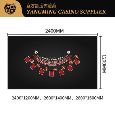 Customizable Blackjack Table Cloth for Casino Poker and Entertainment Us