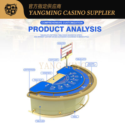 โรงงานสต็อก ครึ่งกลม การ์ดบาร์ โต๊ะแบล็คแจ็คบันเทิง สโมสรพักผ่อน โต๊ะเกมโป๊กเกอร์