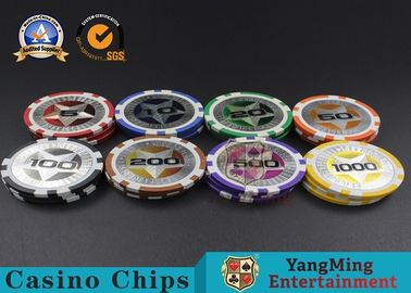 เท็กซัส โฮลเดม 11.5 กรัม Clay Chip คาสิโน Baccarat เกมโต๊ะ ABS จิปเหรียญ