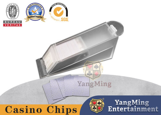 8 Deck Frosted อะคริลิกโต๊ะโป๊กเกอร์ตัวแทนจำหน่ายบัตรรองเท้าโปร่งแสง