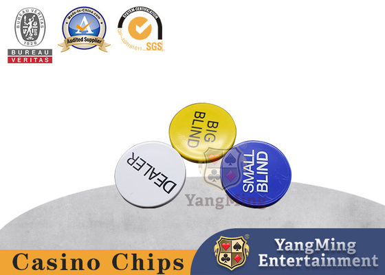 Smartdealspro 3pcs Small Blind Chips, Big Blind และ Dealer Poker Buttons