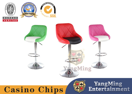 Lifting Stainless Steel Chassis Leather Hotel Custom Casino Gaming Chairs